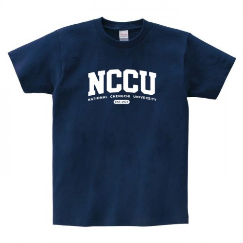 【最後十件,售完不補】NCCU經典款純棉短T_深藍 【最後十件,售完不補】NCCU經典款純棉短T_深藍