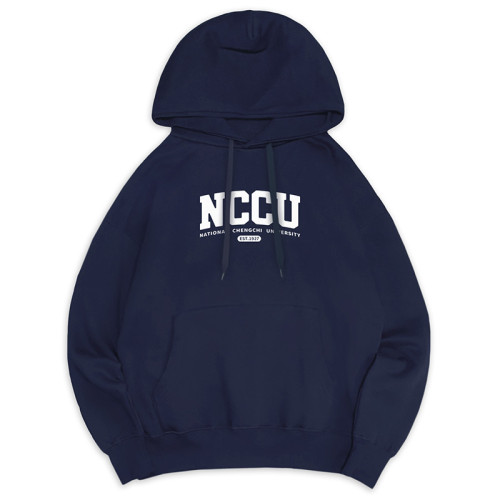NCCU經典款刷毛帽T_深藍
