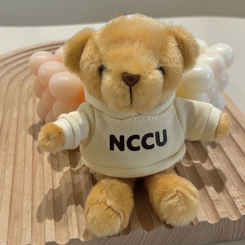 NCCU帽T小熊掛飾鑰匙圈_奶油米 NCCU帽T小熊掛飾鑰匙圈_奶油米