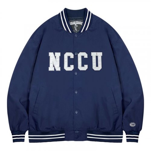 【少量現貨，售完不補】NCCU輕薄美式棒球外套_靜謐藍