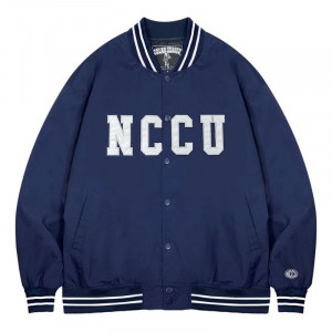 【少量現貨,售完不補】NCCU輕薄美式棒球外套_靜謐藍