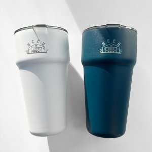 NCCU四維堂304不鏽鋼真空隨享杯_深藍/白