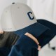 【現貨供應】NCCU美式3D電繡棒球帽_藍白撞色