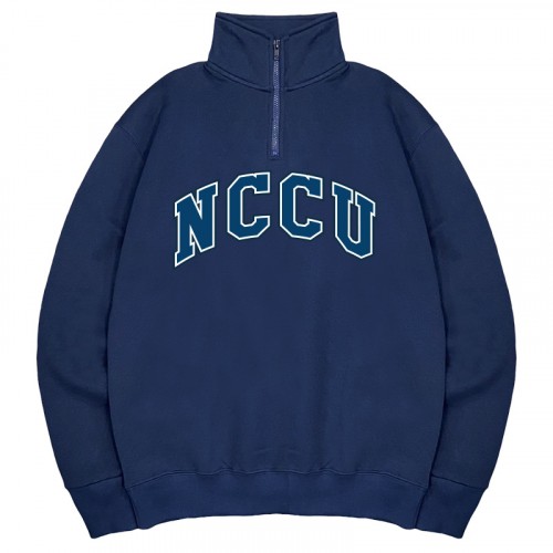 【最後十件,售完不補】NCCU經典款美式立領拉鍊大學T_深藍 【最後十件,售完不補】NCCU經典款美式立領拉鍊大學T_深藍