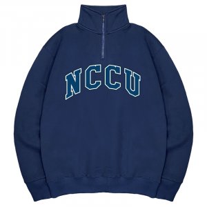 【早鳥現貨，售完預購】NCCU經典款美式立領大學T_深藍