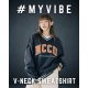 NCCU美式復古V領大學T_深藍