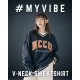 NCCU美式復古V領大學T_深藍