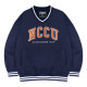 NCCU美式復古V領大學T_深藍 NCCU美式復古V領大學T_深藍
