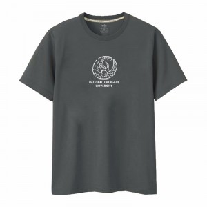 【限量新品,售完不補】NCCU捲捲穿山甲短T_星夜霧黑