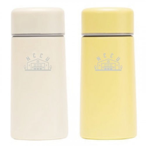 【團購商品，10件起做】NCCU輕巧口袋保溫杯150mL_米白/鵝黃
