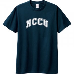 NCCU經典字框純棉短T_深藍