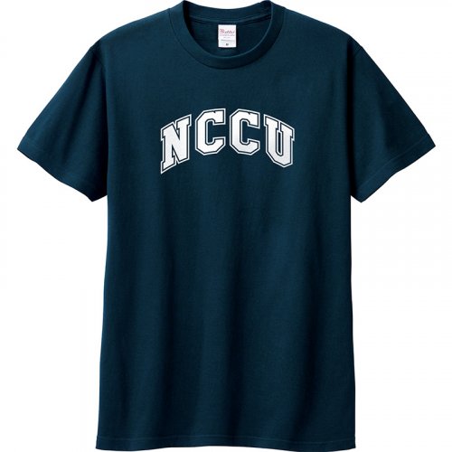 NCCU經典字框純棉短T_深藍