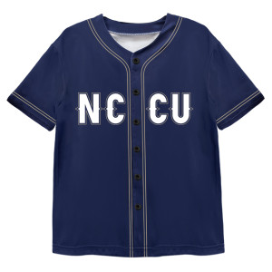 【少量現貨,售完不補】NCCU美式經典棒球衫_深藍