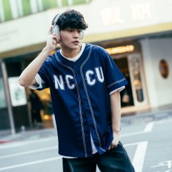 【限量100件】NCCU美式經典棒球衫_深藍