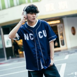 【限量100件】NCCU美式經典棒球衫_深藍