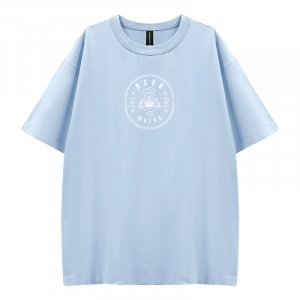【少量現貨，售完不補】NCCU好涼的寬版短T_蘇打冰(藍)
