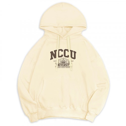 【最後十件,售完不補】NCCU冬日輕甜系落肩帽T_奶霜白 【最後十件,售完不補】NCCU冬日輕甜系落肩帽T_奶霜白