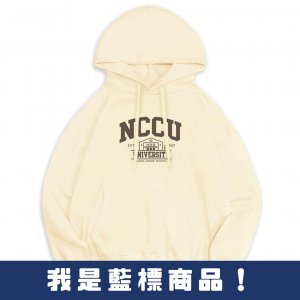 【新品登場！少量現貨】NCCU冬日輕甜系落肩帽T_奶霜白