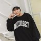 【早鳥現貨到！售完預購】NCCU立體電繡落肩大學T_經典黑
