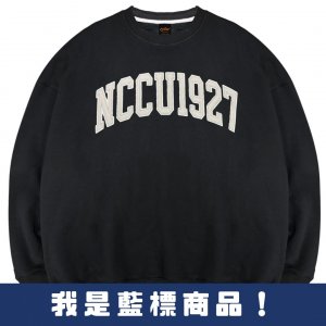 【新品登場!少量現貨】NCCU立體電繡落肩大學T_經典黑
