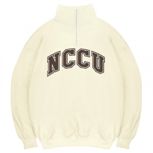 【最後十件,售完不補】NCCU經典款美式立領拉鍊大學T_奶油白 【最後十件,售完不補】NCCU經典款美式立領拉鍊大學T_奶油白