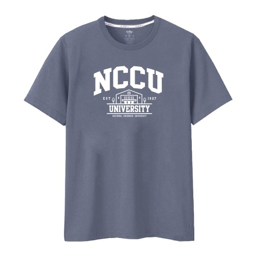 NCCU建築款純棉短T_夏夜灰(深灰) NCCU建築款純棉短T_夏夜灰(深灰)