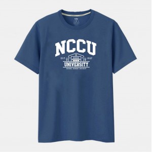 NCCU建築款純棉短T_霧霾藍