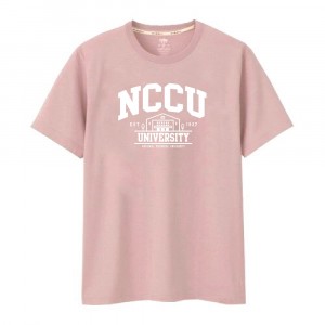 NCCU建築款純棉短T_乾燥玫瑰粉