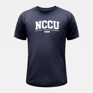 NCCU經典款超細纖維排汗短T_鐵灰