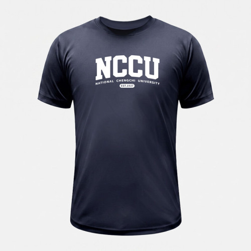 NCCU經典款超細纖維排汗短T_鐵灰 NCCU經典款超細纖維排汗短T_鐵灰