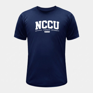NCCU經典款超細纖維排汗短T_丈青