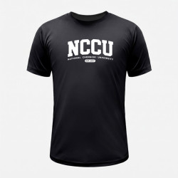 NCCU經典款超細纖維排汗短T_黑