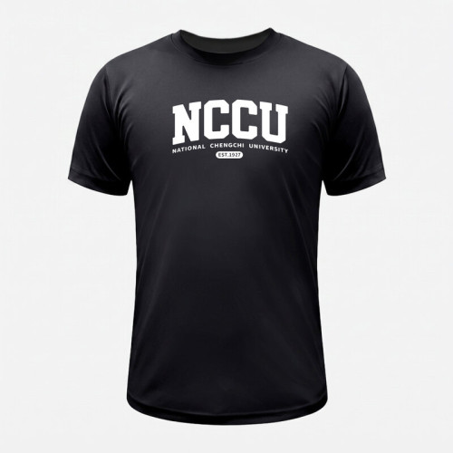 NCCU經典款超細纖維排汗短T_黑 NCCU經典款超細纖維排汗短T_黑