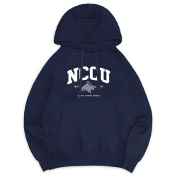 【預購已截止，11/30陸續出貨】NCCU冬日輕甜系落肩帽T_穿山甲_海鹽深藍